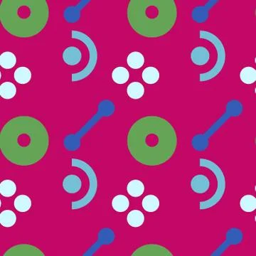 Music and dance seamless pattern 스톡 일러스트