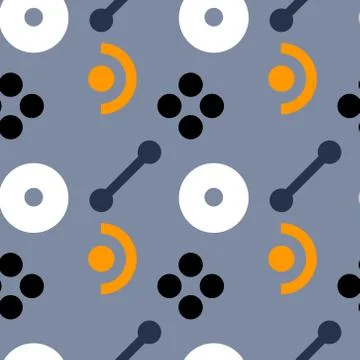 Music and dance seamless pattern Stockillustratie
