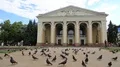 Music and drama theater in Poltava city, Ukraine HD Footage