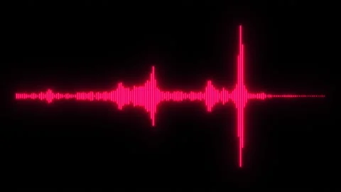 Music Animation With Vivid Digital Equalizer Isolated On Black Background Stock Footage 156413023