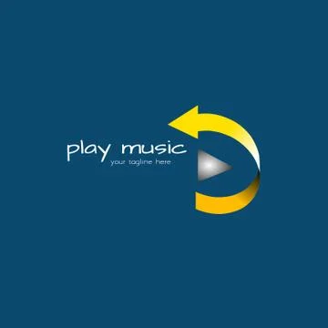  Music application logo Stock Illustration