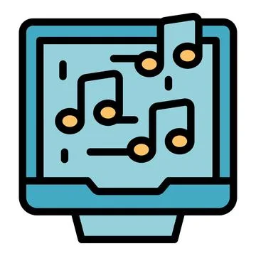 Music arcade icon vector flat Stock Illustration