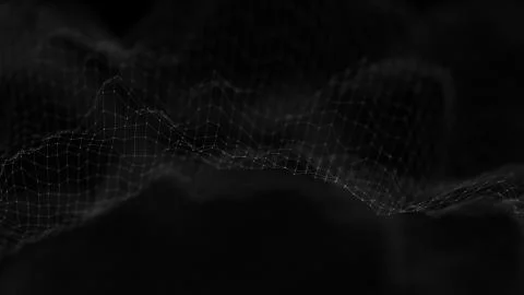 Music background. Big Data Particle Flow Visualisation. Science infographic Иллюстрация