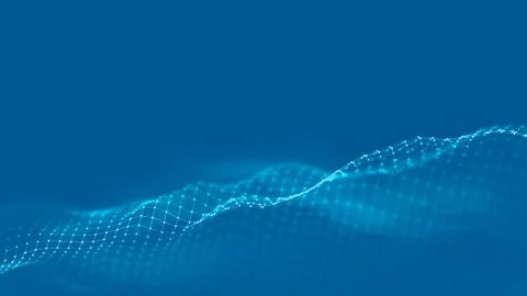 Music background. Big Data Particle Flow Visualisation. Science infographic Stock Illustration
