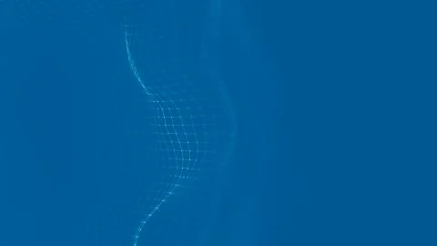 Music background. Big Data Particle Flow Visualisation. Science infographic Illustrazione stock
