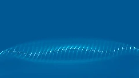 Music background. Big Data Particle Flow Visualisation. Science infographic Stock Illustration