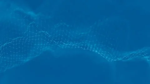 Music background. Big Data Particle Flow Visualisation. Science infographic Stockillustratie