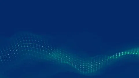 Music background. Big Data Particle Flow Visualisation. Science infographic Stock Illustration