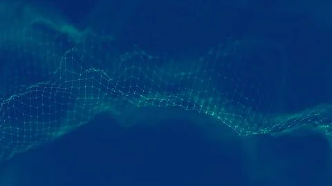 Music background. Big Data Particle Flow Visualisation. Science infographic Stock Illustration