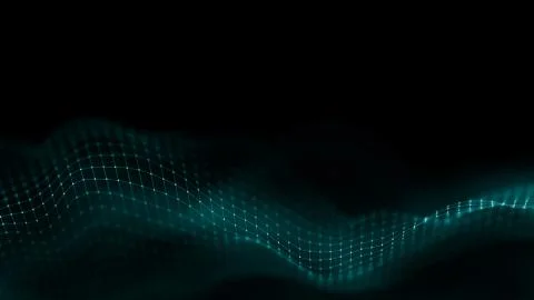Music background. Big Data Particle Flow Visualisation. Science infographic Stock Illustration