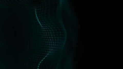 Music background. Big Data Particle Flow Visualisation. Science infographic イラスト素材