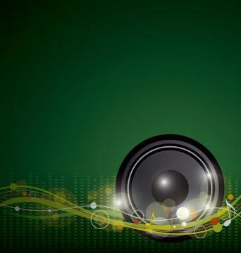 Music background design Stock Illustration