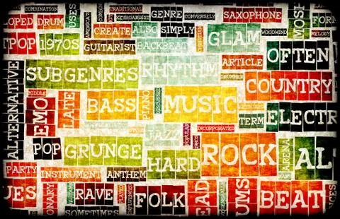 Music background Stock Illustration