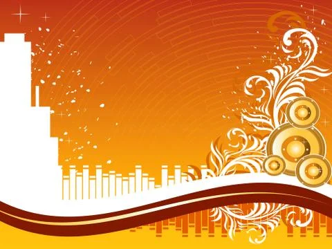 Music Background Illustrazione stock