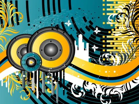 Music Background Stock Illustration