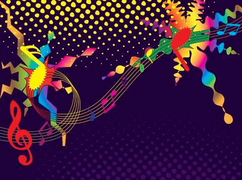 Music background Stock Illustration
