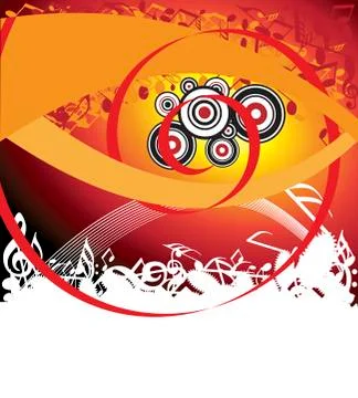 Music background Stock Illustration