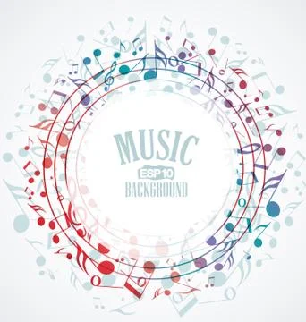 Music background Stock Illustration