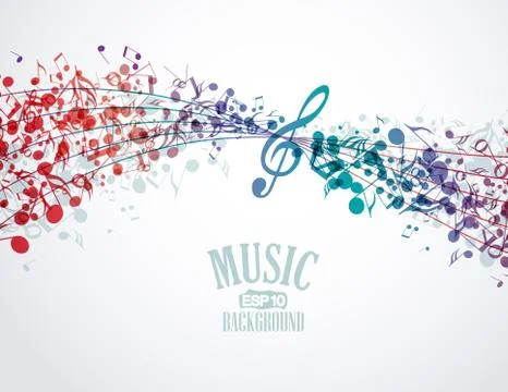 Music background Stock Illustration