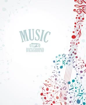 Music background Stock Illustration
