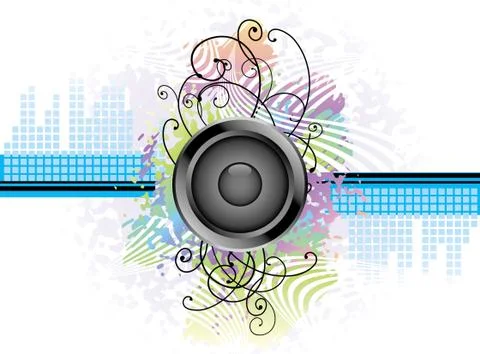 Music Background Stock Illustration