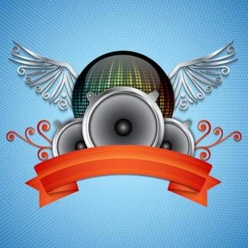 Music background Illustrazione stock