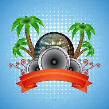 Music background Stock Illustration