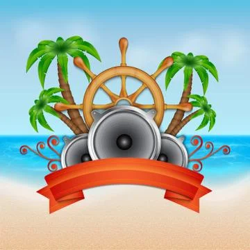 Music background Stock Illustration