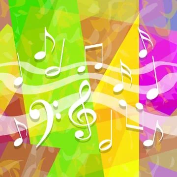 Music background Illustrazione stock