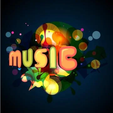 Music background Stock Illustration