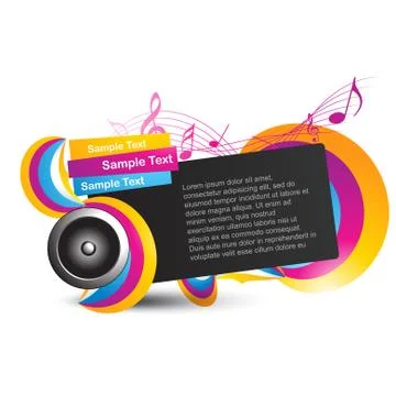 Music background Stock Illustration