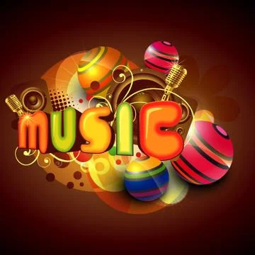 Music background Illustrazione stock