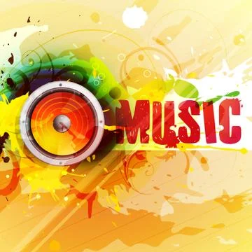 Music background Stock Illustration