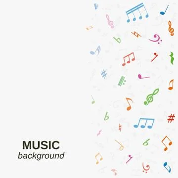 Music background Illustrazione stock