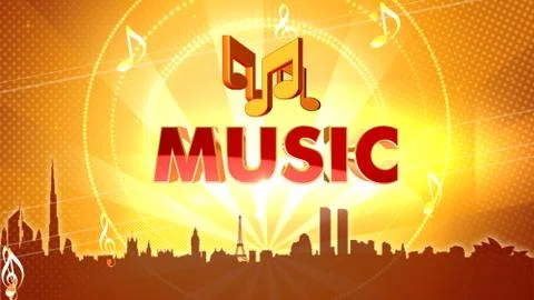 Music background Illustrazione stock