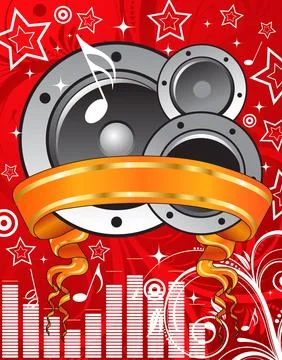 Music background Stock Illustration