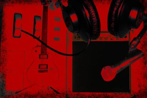 Music Background Layout Stock Illustration