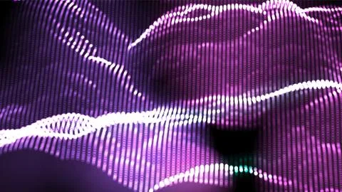 Music Background Vector. Dj Backdrop. Electromagnetic Code. 3D Illustration 库存插图