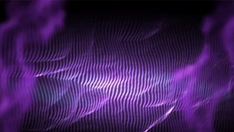 Music Background Vector. Electric Bokeh. Dot Glow. 3D Illustration Stock Illustration