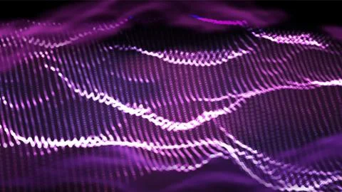 Music Background Vector. Equalizer Audio. Depth Space. 3D Illustration イラスト素材