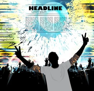 Music background. Vector Stock Illustration