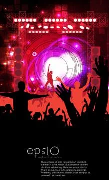 Music background. Vector Stock Illustration