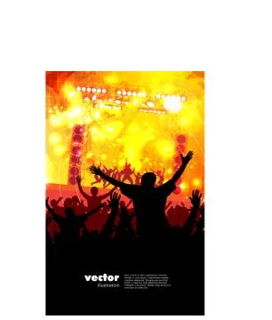 Music background. Vector Stock Illustration