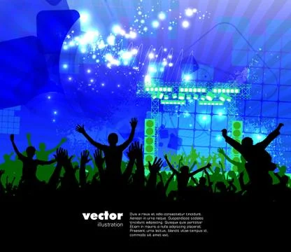 Music background. Vector Stock Illustration