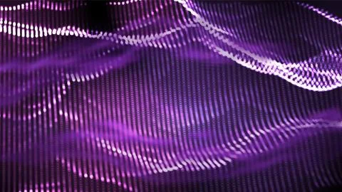 Music Background Vector. Signal Grid. Fractal Beat. 3D Illustration Stock Illustration