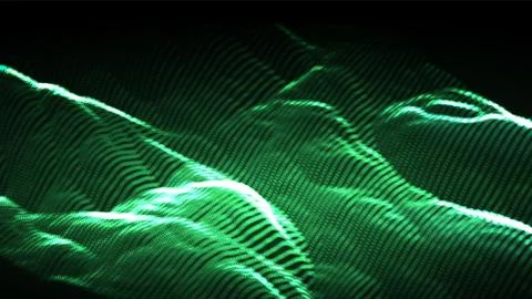 Music Background Vector. Tech, Futuristic. Signal Grid. 3D Illustration Stock Illustration