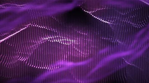 Music Background Vector. Technology Stream. Electric Bokeh. 3D Illustration Illustrazione stock