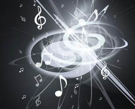 Music background wallpaper, player notes Stock-Illustration
