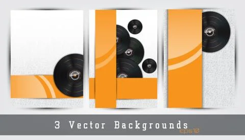 Music backgrounds set Stock Illustration