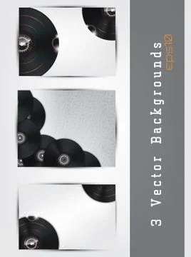 Music backgrounds set Stock Illustration